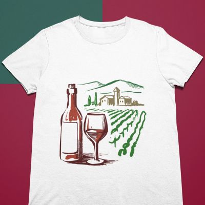 Мъжка тениска вино