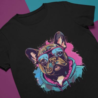 Дамска тениска с куче